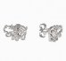 BeKid, Gold kids earrings -1188 - Switching on: Puzeta, Metal: White gold 585, Stone: White cubic zircon