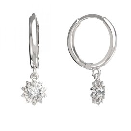 BeKid dětské náušnice 987 Bílé zlato - 585 Diamant