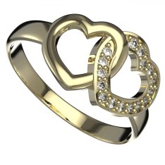 BG zlatý prsten srdce 1461