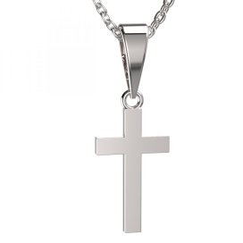 BG zlatý přívěšek křížek 1103 Bílé zlato - 585