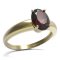 BG ring oval 478-I - Metal: Silver 925 - rhodium, Stone: Garnet