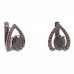BG earring oval 478-90 - Metal: Silver 925 - rhodium, Stone: Garnet