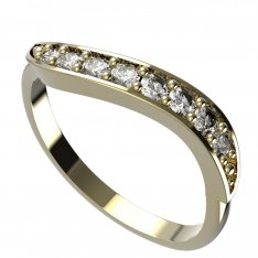 BG zlatý diamantový prstýnek 816