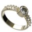 BG zlatý diamantový prstýnek 720 Růžové zlato 585 (30-90dní) Diamant lab-grown