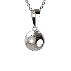 BG zlatý přívěšek Basketbalový míč 1377 Bílé zlato - 585