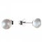BeKid dětské náušnice 1291 s perlou - Zapínání: Kruhy 15 mm, Kov: Bílé zlato 585, Perla: Bílá