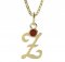 BeKid, Gold kids pendant - letter Z - Metal: Yellow gold 585, Stone: White cubic zircon