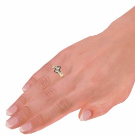 BG zlatý diamantový prsten 690 Růžové zlato 585 (30-90dní) Diamant lab-grown