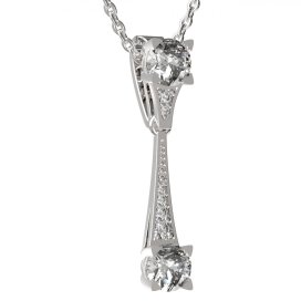 BG zlatý přívěšek 985 Bílé zlato - 585 Diamant