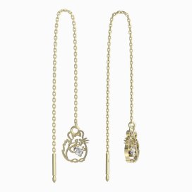 BeKid dětské náušnice činčila 1192 Žluté zlato - 585 Diamant