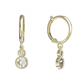 BeKid dětské náušnice 864 Žluté zlato - 585 Diamant