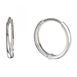 BG zlaté náušnice kruhy 1299 - kruhy Růžové zlato - 585