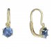 BeKid, Gold kids earrings -1294 - Switching on: Brizura 0-3 roky, Metal: Yellow gold 585, Stone: Light blue cubic zircon