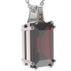 BG přívěs vsazeny kameny:český granát  692 Stříbro 925 - rhodium Granát