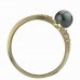BG zlatý prstýnek s perlou 561 D - Kov: Bílé zlato 585, Kámen: Kubický zirkon a perla