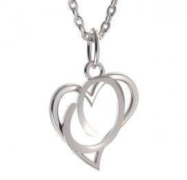 BG zlatý přívěsek písmenko O - 1424 Bílé zlato - 585