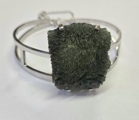 BG náramek přírodní kámen-Vltavín 010