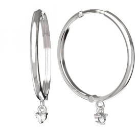 BG zlaté náušnice 779 Bílé zlato - 585 Diamant