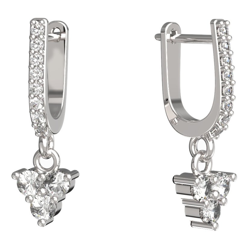 BeKid dětské náušnice 776 Bílé zlato - 585 Diamant