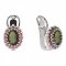 BG  earring 435-R7 oval - Metal: Silver 925 - rhodium, Stone: Garnet