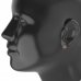 BG Earring - 978 - Switching on: Puzeta, Metal: Silver 925 - rhodium, Stone: Garnet