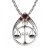 BG granátový přívěšek Váhy 047 Stříbro 925 - rhodium Granát