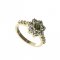 BG ring 456-Z circular - Metal: Silver 925 - rhodium, Stone: Garnet