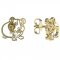 BeKid, Gold kids earrings -1204 - Switching on: Puzeta, Metal: Yellow gold 585, Stone: White cubic zircon