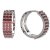BG náušnice s přírodním granátem 1486 Stříbro 925 - rhodium Granát