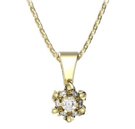 BG zlatý přívěšek 878 Žluté zlato - 585 Diamant