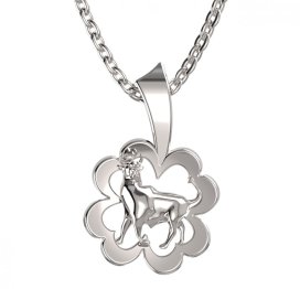 BG zlatý přívěsek 041 býk Bílé zlato - 585