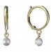 BeKid dětské náušnice 1290 s perlou - Zapínání: Kruhy 15 mm, Kov: Bílé zlato 585, Perla: Bílá