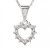 BG zlatý přívěšek srdíčko 005 Bílé zlato - 585 Diamant