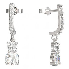 BeKid dětské náušnice 857 Bílé zlato - 585 Diamant