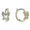 BeKid, Gold kids earrings -1344 - Metal: Yellow gold 585, Stone: White cubic zircon