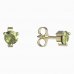 BeKid, Gold kids earrings -782 - Switching on: Puzeta, Metal: Yellow gold 585, Stone: Green cubic zircon