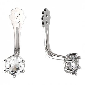 BeKid zlatý kompoment dětské náušnice 4MM - 4 Bílé zlato - 585 Diamant