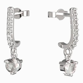 BeKid dětské náušnice 782 Bílé zlato - 585 Diamant