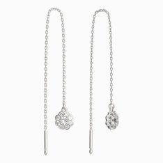 BG zlaté náušnice 552 Bílé zlato - 585 Diamant