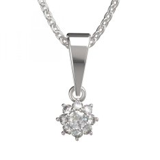 BG zlatý přívěšek 886 Bílé zlato - 585 Diamant