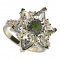 BG prsten 409-Z solitérního tvaru - Kov: Stříbro 925 - rhodium, Kámen: Granát