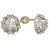 BG zlaté náušnice s diamanty 992 Žluté zlato - 585 Diamant lab-grown