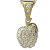 BG zlatý diamantový přívěšek - Jablko 801 Žluté zlato - 585 Diamant lab-grown