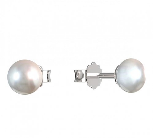 BeKid dětské náušnice 1291 s perlou - Zapínání: Anglické 91, Kov: Bílé zlato 585, Perla: Bílá
