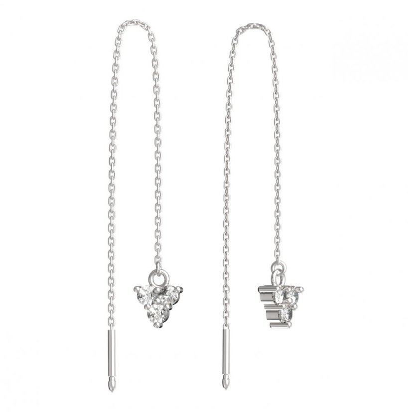 BeKid dětské náušnice 776 Bílé zlato - 585 Diamant