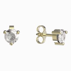 BG zlaté náušnice 783 Žluté zlato - 585 Diamant