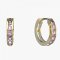 BeKid, Gold kids earrings -1246 - Metal: Yellow gold 585, Stone: White cubic zircon