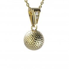 BG zlatý diamantový přívěšek Golfový míč 1379