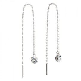 BeKid dětské náušnice 870 Bílé zlato - 585 Diamant