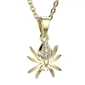 BG zlatý přívěšek - Pavouk  807 Žluté zlato - 585 Diamant